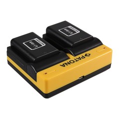 PATONA Dual Ladegerät f. Samsung BP1310 NX10 NX100 NX11 inkl. Kabel micro-USB