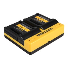 PATONA Dual Ladegerät f. Nikon Casio NP-120 CoolPix S2500 S3100 S4100 inkl. Kabel micro-USB