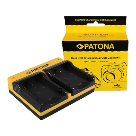 PATONA Dual Ladegerät f. Pentax D-LI109 K K2 K-2 K30 K50 K-50 K500 K-500 KR inkl. Kabel micro-USB
