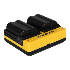 PATONA Dual Ladegerät f. Nikon EN-EL15 1 V1 EN-EL15 D600 D610 D7000 D7100 D800 D8000 inkl. Micro USB