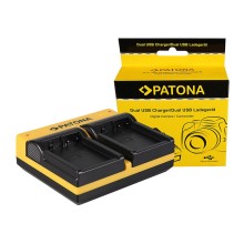 PATONA Dual Ladegerät f. Leica Panasonic DMW-BLC12PP V-Lux 4 Panasonic DMW-BLC12PP inkl. Mikro-USB K