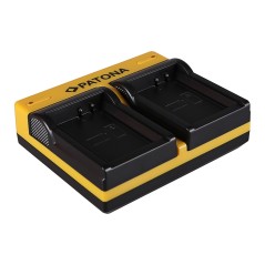 PATONA Dual Ladegerät f. Canon LP-E10 EOS EOS1100D EOS-1100D Rebel T3 LP-E10 Kiss X50 inkl. Mikro-USA