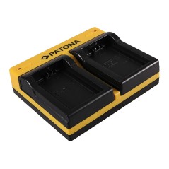 PATONA Dual Ladegerät f. Canon BP-110 Legria HF 206 HF 28 HF R26 inkl. Kabel micro-USB