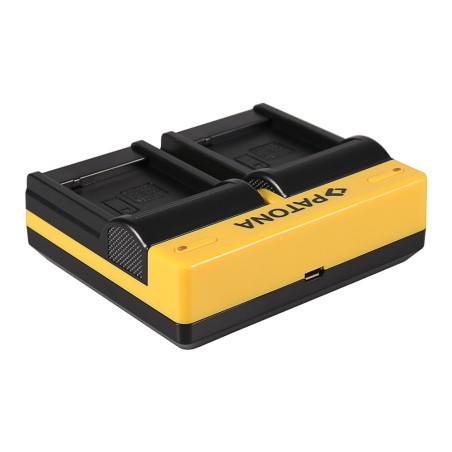 Podwójna ładowarka PATONA do Panasonic DMW-BLE9E BLH7E Lumix DMCGF3 DMC-GF3 DMCGF3CK w komplecie. Kabel mikro-USB