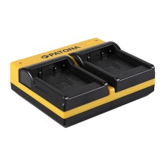 Podwójna ładowarka PATONA do Panasonic DMW-BLE9E BLH7E Lumix DMCGF3 DMC-GF3 DMCGF3CK w komplecie. Kabel mikro-USB