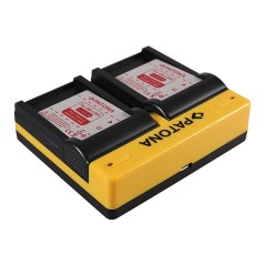 PATONA Dual Ladegerät f. Sanyo DB-L40A L20A Xacti DMXC1 DMX-C1 DMXCA65 DMX-CA65 DSCC4 inkl. Mikro-USA