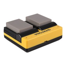 PATONA Dual Ladegerät f. Olympus BLN-1 OMD EM1 E-M1 EM5 E-M5 EM5 Mark II E-m5 Mark II inkl. Mikro-USA