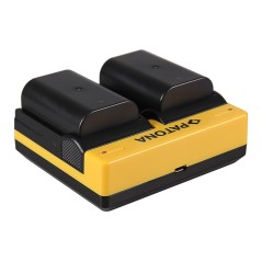 PATONA Dual Ladegerät f. Panasonic DMW-BLF19 Lumix DMCGH3 DMC-GH3 DMCGH3A DMC-GH3A inkl. Mikro-USB K