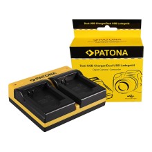 PATONA Dual Ladegerät f. Panasonic DMW-BCN10 Lumix DMCLF1 DMC-LF1 DMCLF1K DMC-LF1K inkl. Mikro-USB K