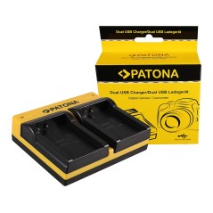 PATONA Dual Ladegerät f. Garmin P11P15-04-N02 Montana 600 650 600 Moto 650 t inkl. Kabel micro-USB