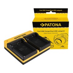 PATONA Dual Ladegerät f. Kodak LB-070 PIXPRO S1 S-1 inkl. Kabel micro-USB