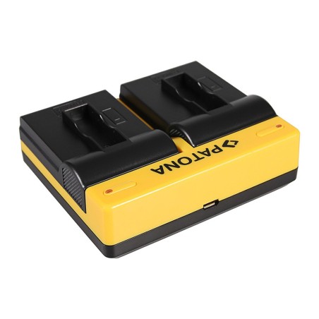 PATONA Dual Ladegerät f. GoPro AHDBT-401 Hero4 Black Edition AHDBT-401 Hero5 Black inkl. Mikro-USB K