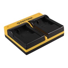 PATONA Dual Ladegerät f. Qumox SupTig 3 SJ4000 SJ4000 SupTig3 SupTig 3 SJ4000 SupTig 3 inkl. Mikro-U