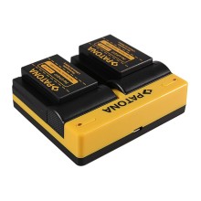 PATONA Dual Ładowarka do Canon LP-E17 EOS 750D 760D 8000D Kiss X8i Rebel Rebel T6i Rebel z kablem Micro USB