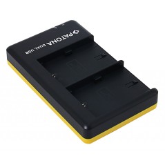 Podwójna szybka ładowarka PATONA f. Canon LP-E6, LPE6 w tym. Kabel USB typu C