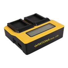 PATONA Podwójna ładowarka USB LCD do Canon LP-E17 EOS 750D 760D 8000D Kiss X8i Rebel