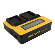 PATONA Podwójna ładowarka USB LCD do Canon LP-E17 EOS 750D 760D 8000D Kiss X8i Rebel