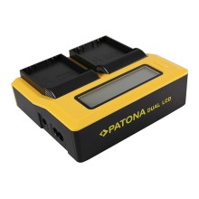 Ładowarka USB PATONA z podwójnym wyświetlaczem LCD do Olympus BLH-1 OM-D EM-1 Mark 2 EM-1 Mark II