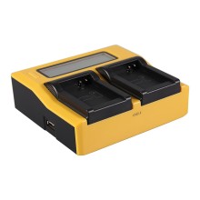 Ładowarka USB PATONA z podwójnym wyświetlaczem LCD do drukarki Canon NB10L NB-10L