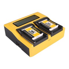 PATONA Dual LCD USB Ładowanie f. Canon SLB-10A Ixus 85 IS SLB-10A IXY DIGITAL 25 IS SLB-10A