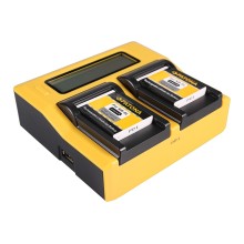 PATONA Ładowarka Dual LCD USB do Canon SLB-10A Ixus 85 IS SLB-10A IXY DIGITAL 25 IS SLB-10A