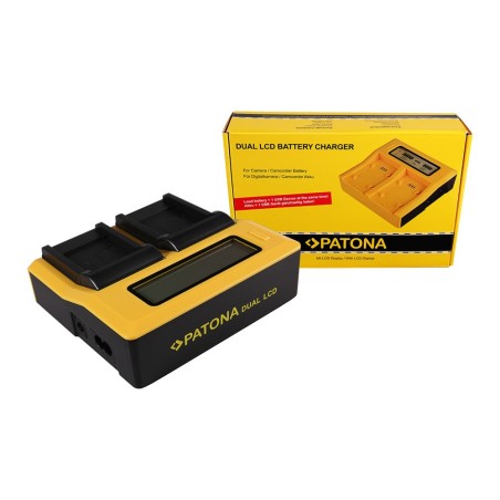 PATONA Dual LCD USB Ładowanie f. Fujifilm Fuji NP-50 FinePix F100fd F100fd F50fd F50fd F60fd