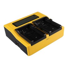 PATONA Ładowarka Dual LCD USB do Olympus Li-10B Camedia C50 Zoom C5000 Zoom C60 Zoom C760 Ultra