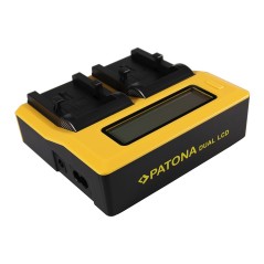 PATONA Dual LCD USB Ładowanie f. Olympus Li-10B Camedia C50 Zoom C5000 Zoom C60 Zoom C760 Ultra