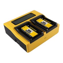 PATONA Ładowarka Dual LCD USB do Casio NP-20 Exilim EXM1 EX-M1 EXM2 EX-M2 EXM20 EX-M20 EXS1 PATONA Ładowarka Dual LCD USB do Casio NP-20 Exilim EXM1 EX-M1 EXM2 EX-M2 EXM20 EX-M20 EXS1