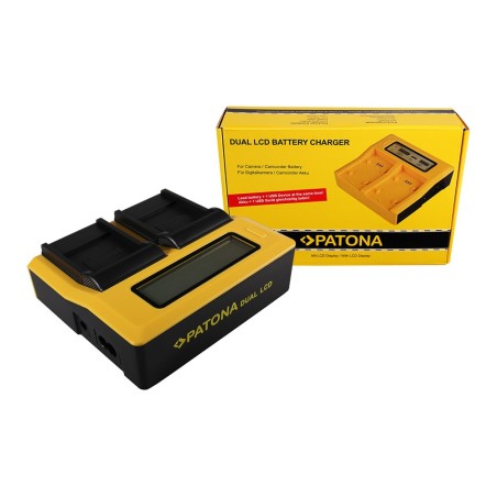 PATONA Dual LCD USB Ładowanie f. BENQ Casio NP-40 DC P500 E520 E520+ E610 Casio NP-40 Casio