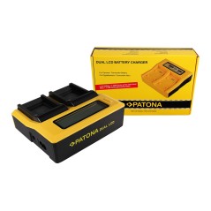 PATONA Dual LCD USB Ładowanie f. Casio Panasonic CGA-S007E Exilim EXZ150 EX-Z150 EXZ155 EX-Z155