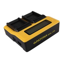 PATONA Ładowarka Dual LCD USB do Panasonic DMW-BCF10E Lumix DMC-FS7 DMCLX5 DMCLX5 DMC-LX5