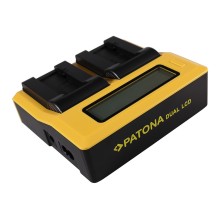 PATONA Ładowarka Dual LCD USB do Sony NP-FC10 Cyber-shot Point & Shoot DSCP DSC-P DSCP10 DSC-P10