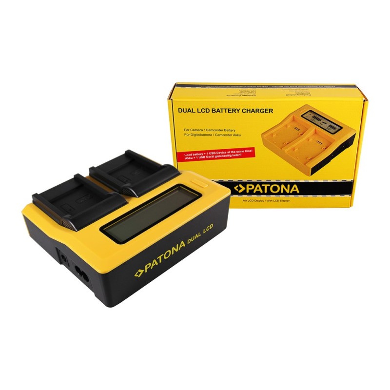 PATONA Dual LCD USB Ładowanie f. Samsung SLB-0937 Digimax CL5 L730 L830 NV33 NV4 PL10