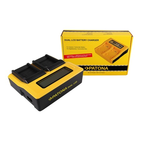 PATONA Dual LCD USB Ładowanie f. Samsung SLB-0937 Digimax CL5 L730 L830 NV33 NV4 PL10
