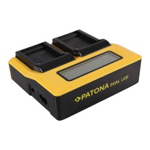 PATONA Dual LCD USB Ładowanie f. Samsung SLB-0837B IA-BH130C IA-BH130LB Digimax i85 L74 szeroki