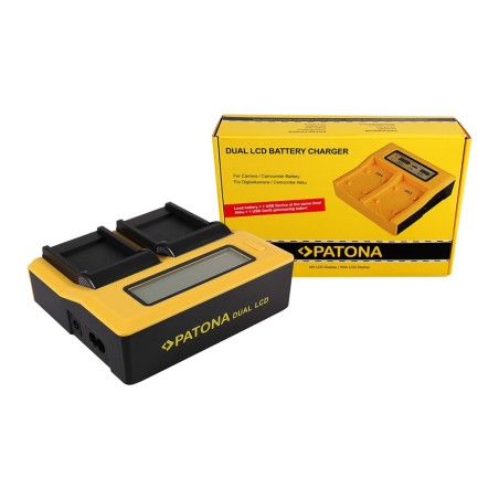 PATONA Dual LCD USB Ładowanie f. Samsung SLB-07A TL TL100 TL210 TL220 TL225 TL90 SLB-07A PL150