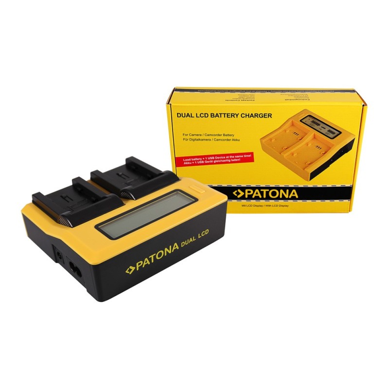 PATONA Dual LCD USB Ładowarka do JVC BN-VG107U Everio GZHM965 GZ-HM965 GZHM970 GZ-HM970 PATONA Dual LCD USB Ładowarka do JVC BN-VG107U Everio GZHM965 GZ-HM965 GZHM970 GZ-HM970