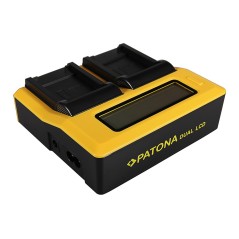 PATONA Dual LCD USB Ładowanie f. Canon NB-8L Powershot A2200 A3000 IS A3000IS A3100 IS A3100IS