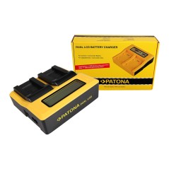 PATONA Dual LCD USB Ładowanie f. Sanyo DB-L90 DMX DMXSH1 DMX-SH1 DMXSH11 DMX-SH11 DB-L90 VPC