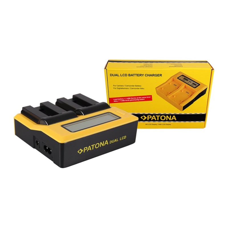 PATONA Dual LCD USB Ładowanie f. Canon NB-9L Cyfrowy IXUS 1000 1000HS 1100HS 500 HS 510HS NB-9L