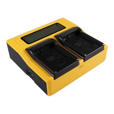 PATONA Ładowarka Dual LCD USB do Panasonic DMW-BCK7 Lumix DMC78FXW DMC-78FXW DMCFH2 DMC-FH2