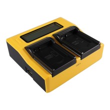 PATONA Ładowarka Dual LCD USB do Panasonic DMW-BCK7 Lumix DMC78FXW DMC-78FXW DMCFH2 DMC-FH2