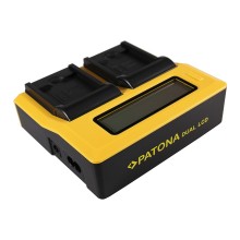 PATONA Ładowarka Dual LCD USB do Panasonic DMW-BCK7 Lumix DMC78FXW DMC-78FXW DMCFH2 DMC-FH2