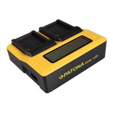 PATONA Ładowarka Dual LCD USB do Samsung BP-90A HMX HMXE100P HMX-E100P HMXE10BP HMX-E10BP PATONA Ładowarka Dual LCD USB do Samsung BP-90A HMX HMXE100P HMX-E100P HMXE10BP HMX-E10BP