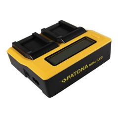 PATONA Dual LCD USB Ładowanie f. Casio NP-70 Exilim EXZ150 EX-Z150 EXZ155 EX-Z155 EXZ250 EX-Z250