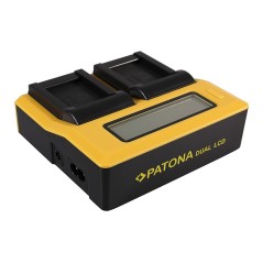 PATONA Dual LCD USB Ładowanie f. Aiptek Ordro NP-170 084-07042L-062 AHD 2 AHD H23 CB-170 Ordro