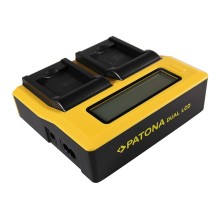 PATONA Dual LCD USB Ładowanie f. Panasonic DMW-BCL7 Lumix F5 FH50 FS50 SZ3 SZ9 XS1
