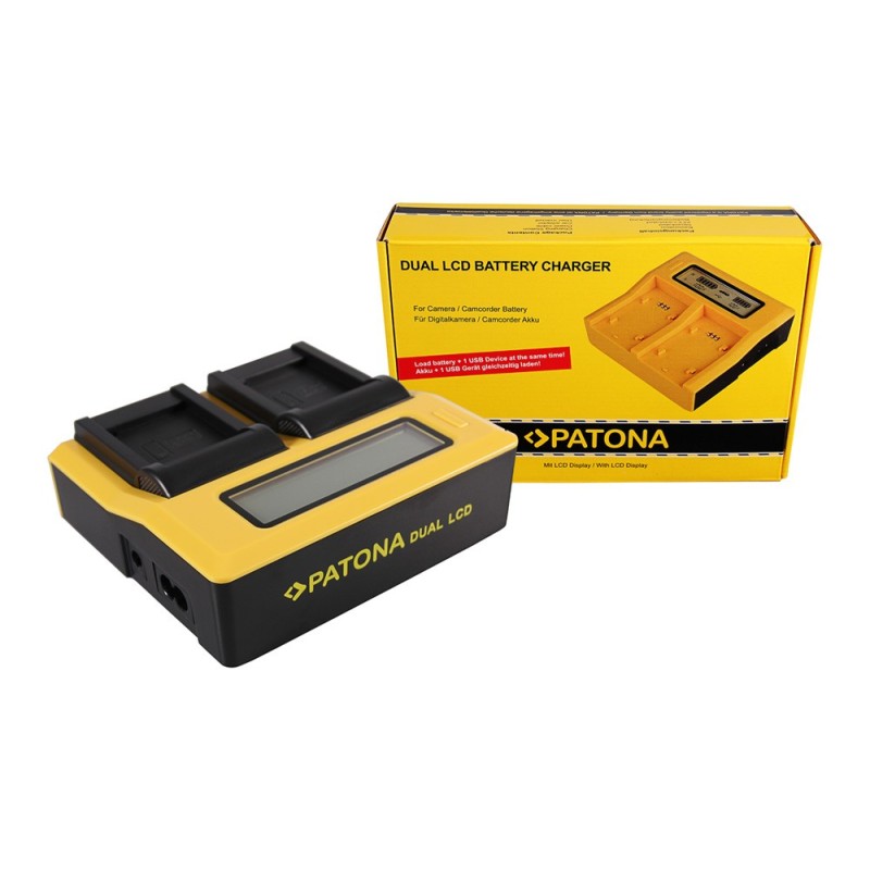 PATONA Dual LCD USB Ładowanie f. Panasonic DMW-BCM13 Lumix DMCFT5 DMC-FT5 DMCFT51 DMCTS5 DMC-TS5