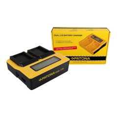 PATONA Dual LCD USB Ładowanie f. Garmin P11P15-04-N02 Montana 600 650 600 Moto 650 t